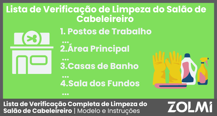 Lista de Verificação Completa da Limpeza do Salão de Cabeleireiro | Modelo e Instruções
