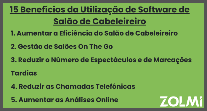 15 Beneficios da utilizacao de software de salao de cabeleireiro