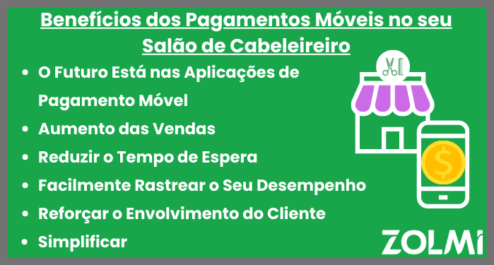 Benefícios dos pagamentos moveis no seu salao de cabeleireiro 