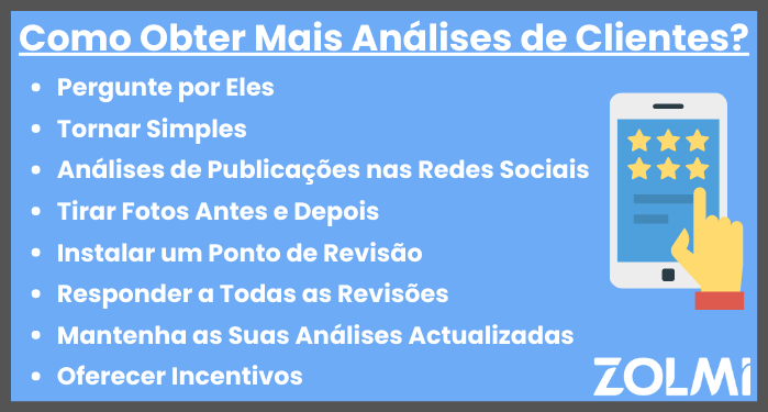 Como obter mais análises de clientes