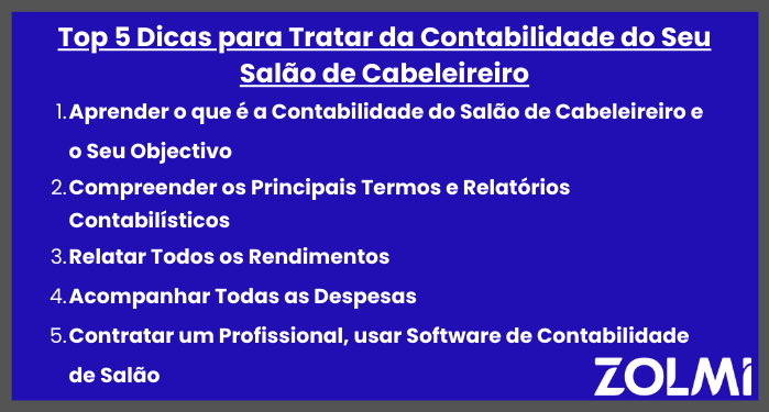 Dicas para tratar da contabilidade do seu salao de cabeleireiro
