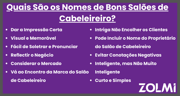 Quais sao os nomes de bons saloes de cabeleireiro