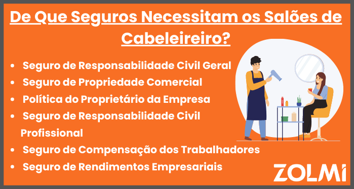 De que seguros necessitam os saloes de cabeleireiro